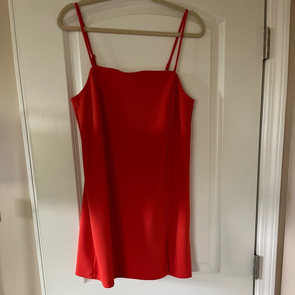 Bright orange Sleeveless Dress